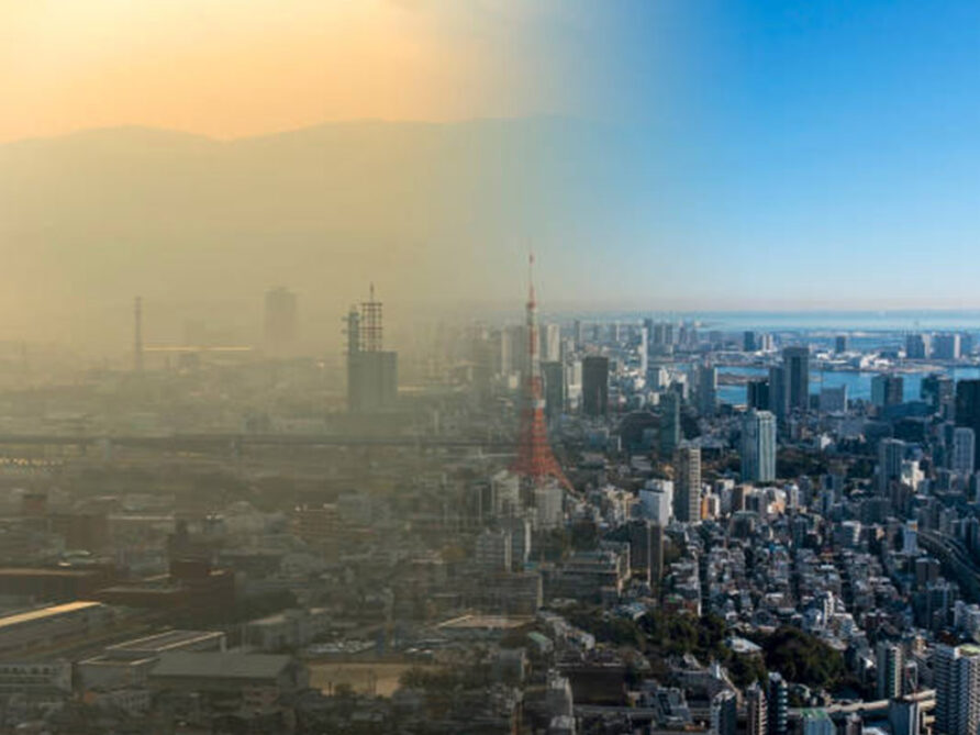 Město se špinavým a čistým vzduchem